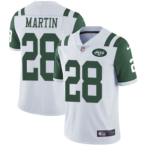 Men New York Jets #28 Curtis Martin Nike White Limited NFL Jersey->new york jets->NFL Jersey
